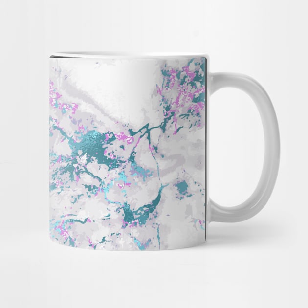 Marble Pattern Aesthetic Purple Blue Teal by jodotodesign